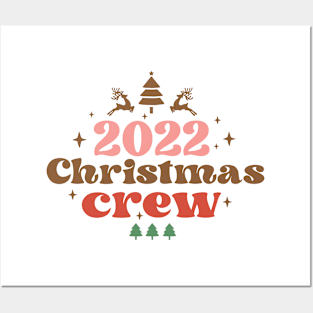 2022 Christmas Crew Retro Posters and Art